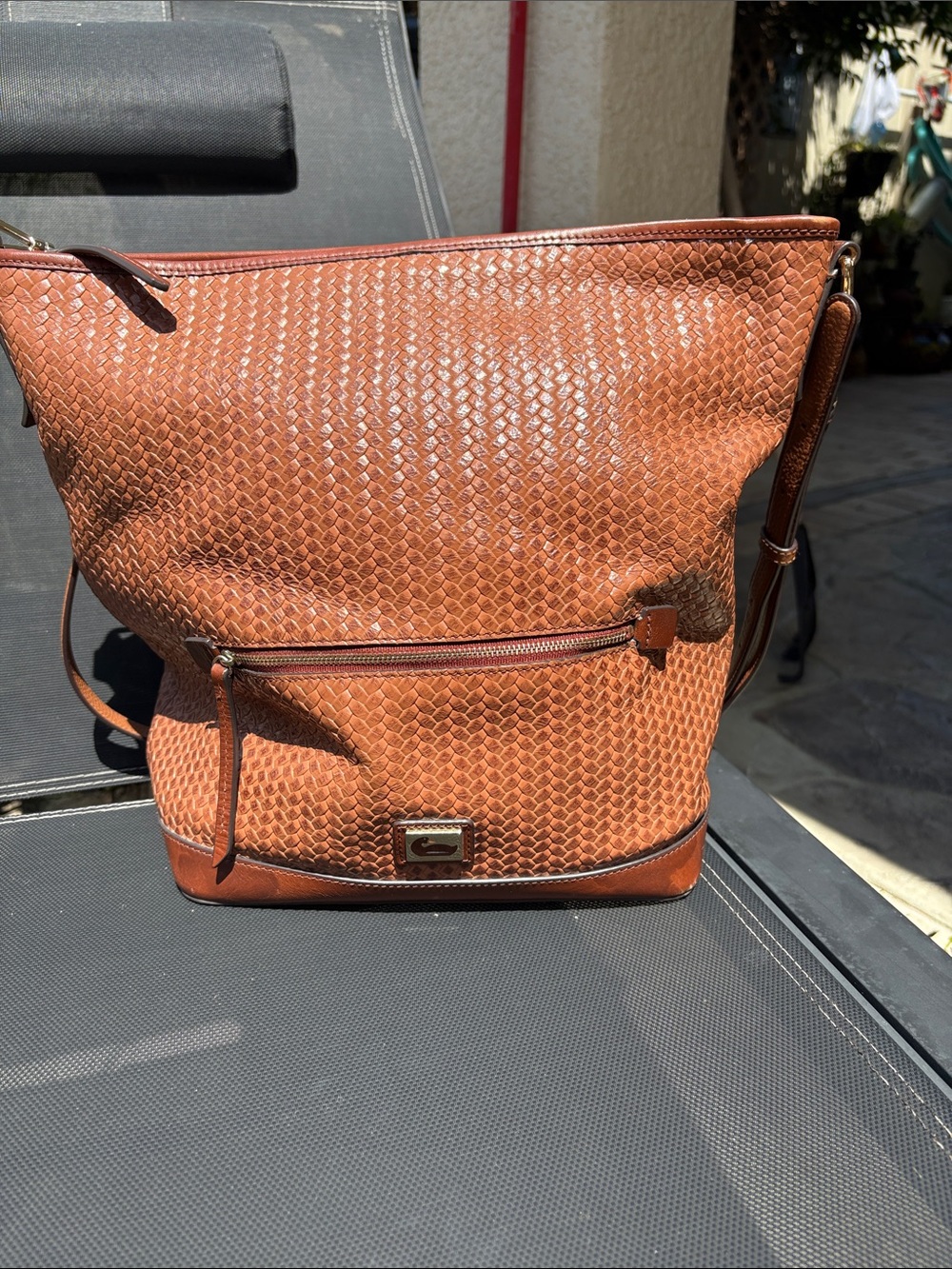Dooney and Bourke woven leather crossbody